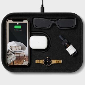 NEW Courant MAG:3 Essentials Magnetic Dual-Device Charging Tray in Charcoal